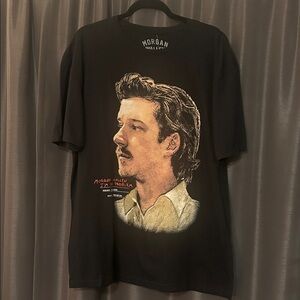 Morgan Wallen Black Graphic Portrait Tee